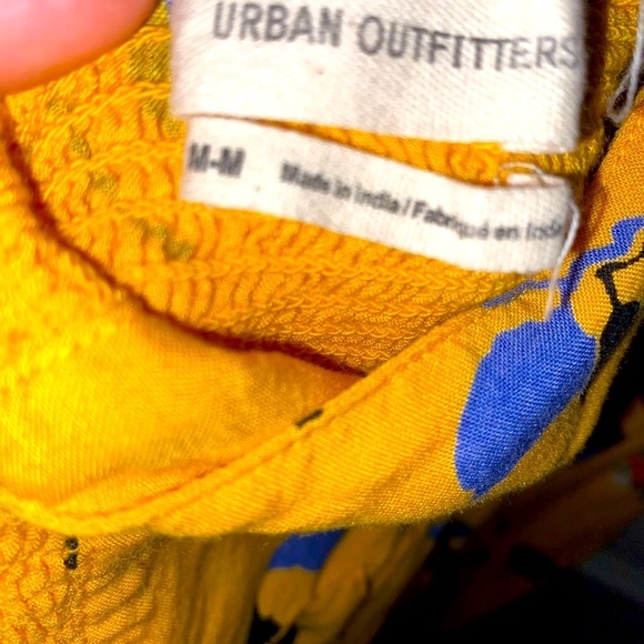 Urban Outfitters Yellow Pippa Floral Halter Mini Dress, Summer Sundress UO - Picture 8 of 12